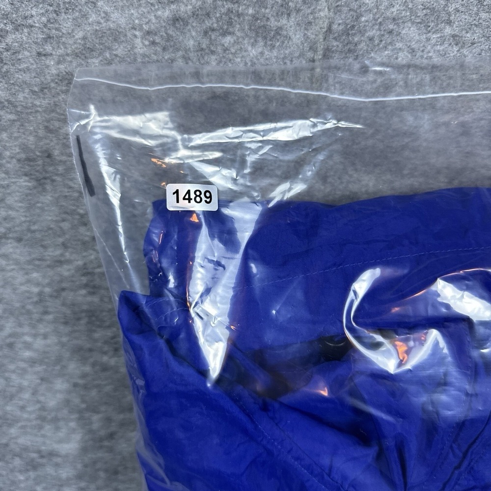 VTG Columbia Windbreaker Mens XL Blue Green 1/2 Zip Pullover Jacket Packable - Picture 13 of 13